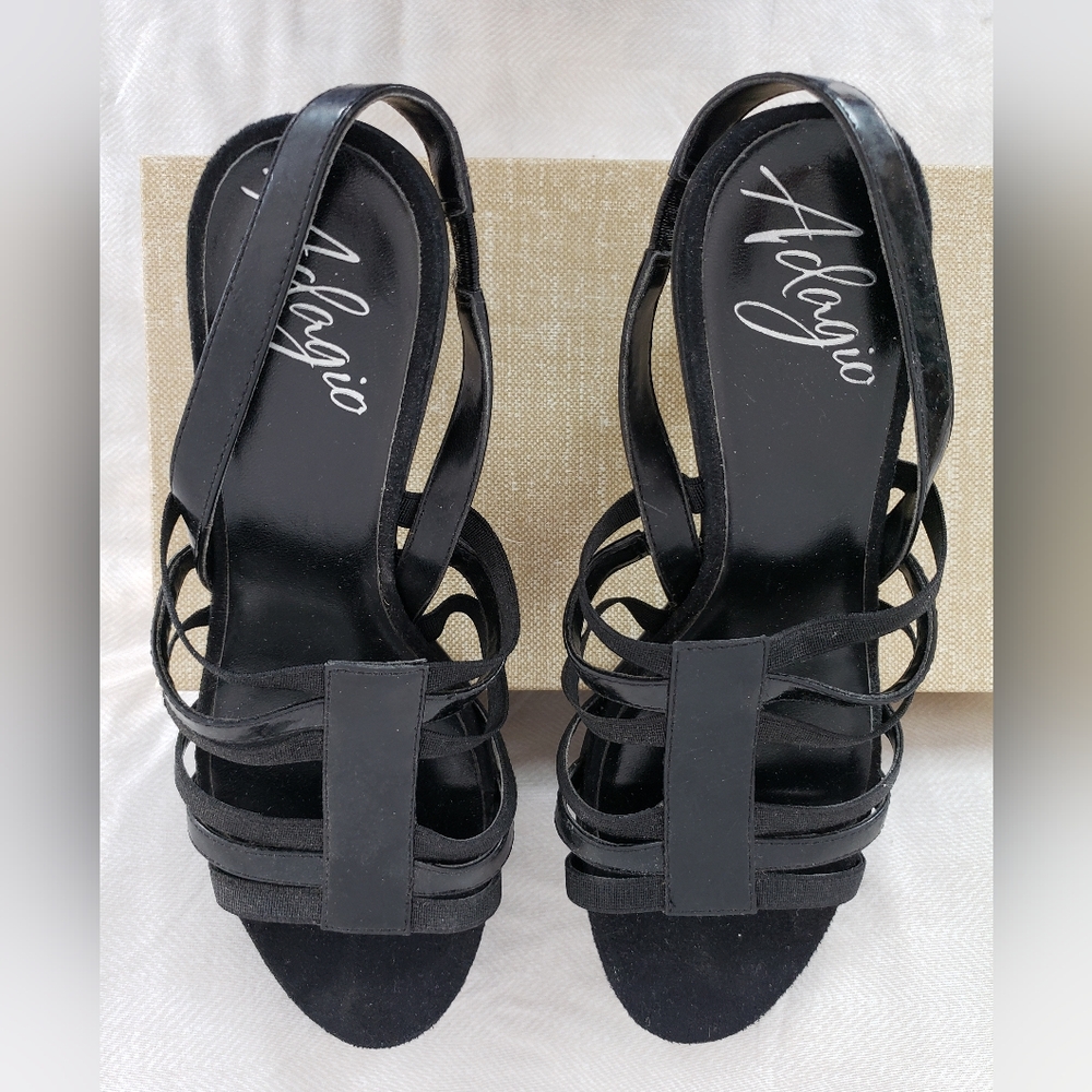 Adagio Leather Heeled Sandals Sz8 - Picture 2 of 5